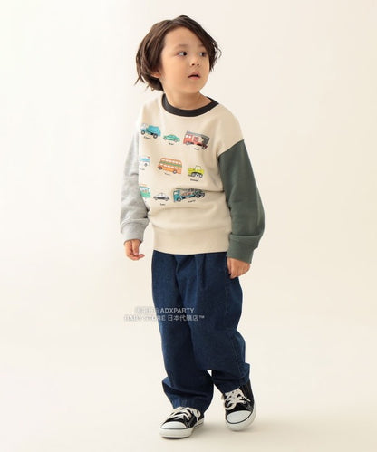 日本童裝 BEAMS mini 車車印花衛衣 90-130cm 男童款/女童款 秋冬季 TOPS