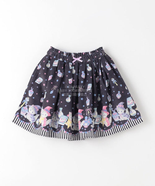 日本童裝 aF#a325 魔法貓咪短裙 100-150cm 女童款 秋季 SKIRTS Halloween攪鬼特輯 Cosplay服裝