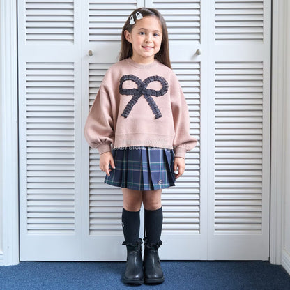 日本童裝 Ly# mine 心型與蝴蝶結針織毛衣 110-140cm 女童款 冬季 TOPS