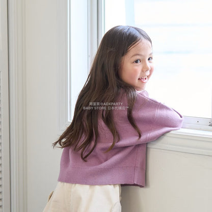 日本童裝 Ly# mine 心型與蝴蝶結針織毛衣 110-140cm 女童款 冬季 TOPS