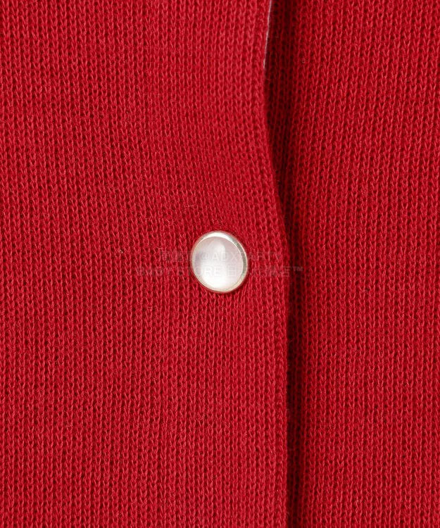 日本童裝 aF#a325 士多啤梨系列 針織外套 90-140cm 女童款 春季 OUTERWEAR 聖誕紅/新年紅