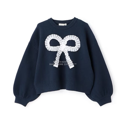 日本童裝 Ly# mine 心型與蝴蝶結針織毛衣 110-140cm 女童款 冬季 TOPS