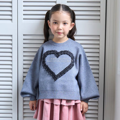 日本童裝 Ly# mine 心型與蝴蝶結針織毛衣 110-140cm 女童款 冬季 TOPS