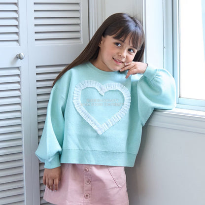 日本童裝 Ly# mine 心型與蝴蝶結針織毛衣 110-140cm 女童款 冬季 TOPS