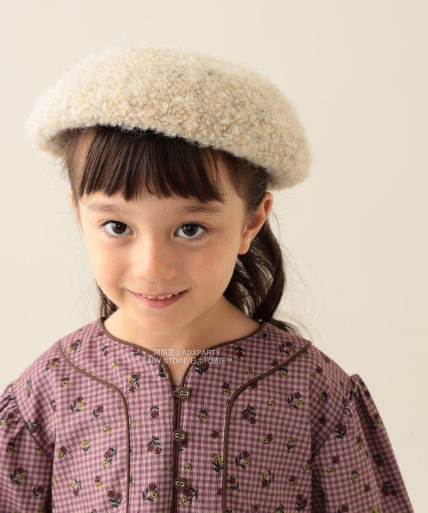 日本直送 BEAMS mini 毛毛貝雷帽 55cm 帽系列