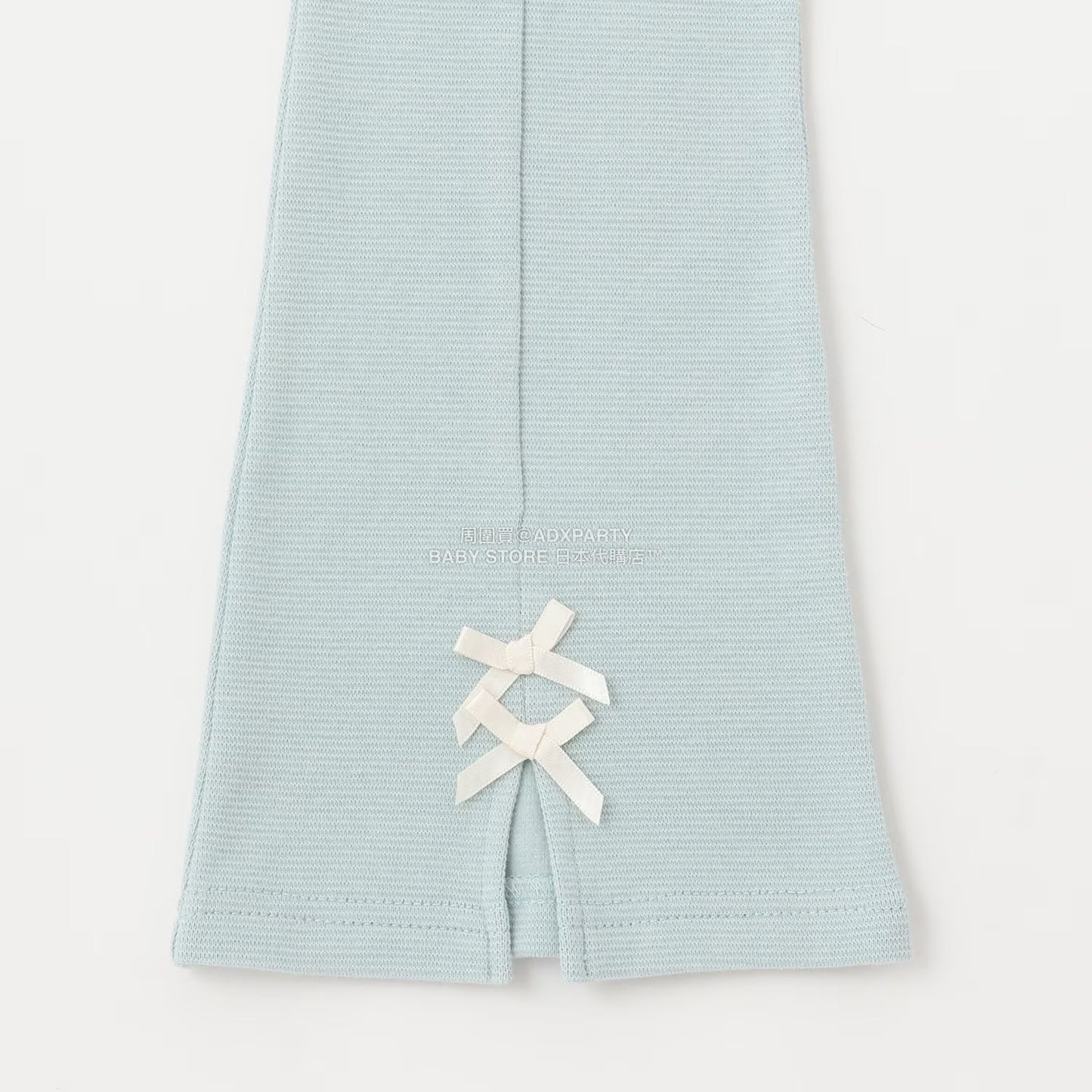 日本童裝 Ly# mine 薄抓毛蝴蝶結開衩喇叭褲 100-140cm 女童款 冬季 PANTS