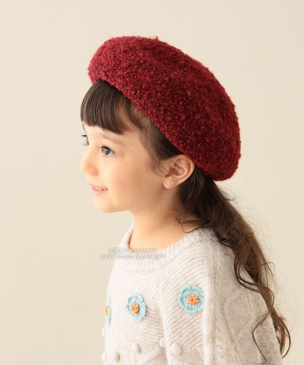 日本直送 BEAMS mini 毛毛貝雷帽 55cm 帽系列