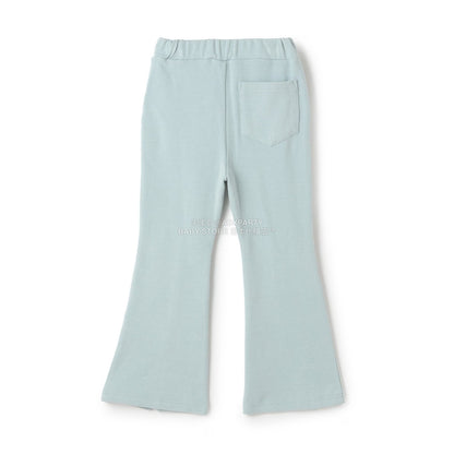 日本童裝 Ly# mine 薄抓毛蝴蝶結開衩喇叭褲 100-140cm 女童款 冬季 PANTS