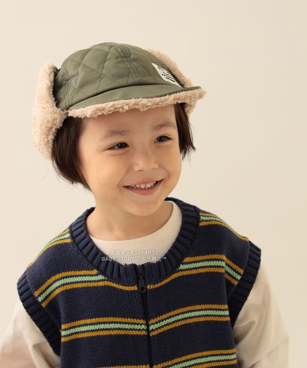 日本直送 BEAMS mini 毛毛護耳帽 51-60cm 帽系列