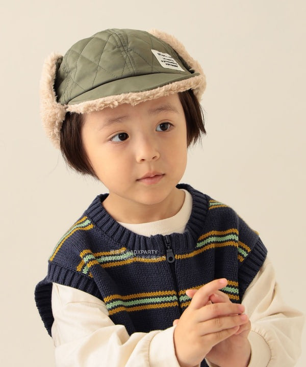 日本直送 BEAMS mini 毛毛護耳帽 51-60cm 帽系列