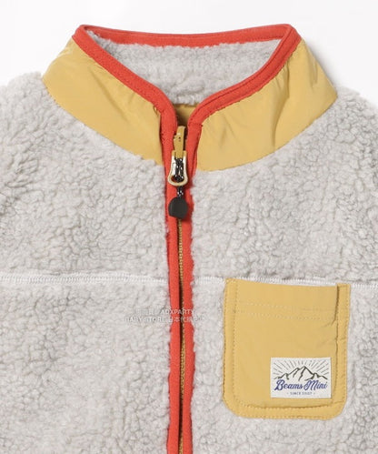 日本童裝 BEAMS mini 2Way 雙面兩著 山系抓毛背心外套 90-140cm 男童款/女童款 秋冬季 (適合初秋、香港平均溫度、寒冷天氣）OUTERWEAR 