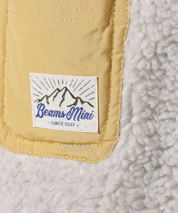 日本童裝 BEAMS mini 2Way 雙面兩著 山系抓毛背心外套 90-140cm 男童款/女童款 秋冬季 (適合初秋、香港平均溫度、寒冷天氣）OUTERWEAR 