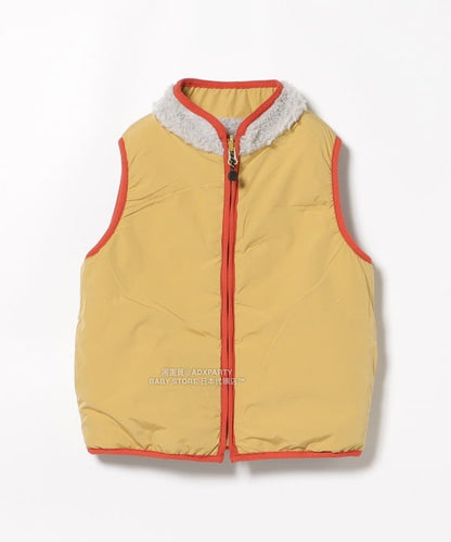 日本童裝 BEAMS mini 2Way 雙面兩著 山系抓毛背心外套 90-140cm 男童款/女童款 秋冬季 (適合初秋、香港平均溫度、寒冷天氣）OUTERWEAR 