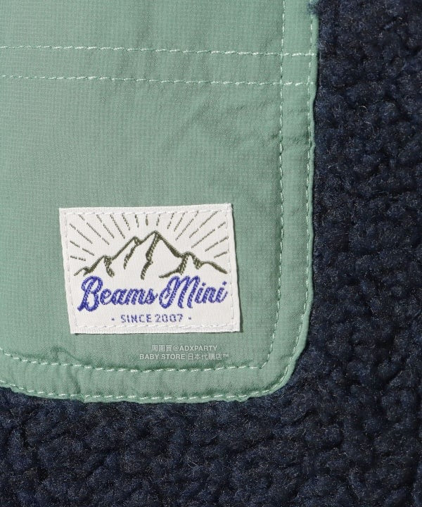 日本童裝 BEAMS mini 2Way 雙面兩著 山系抓毛背心外套 90-140cm 男童款/女童款 秋冬季 (適合初秋、香港平均溫度、寒冷天氣）OUTERWEAR 