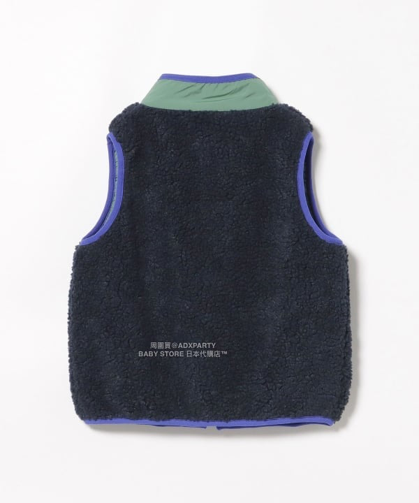 日本童裝 BEAMS mini 2Way 雙面兩著 山系抓毛背心外套 90-140cm 男童款/女童款 秋冬季 (適合初秋、香港平均溫度、寒冷天氣）OUTERWEAR 