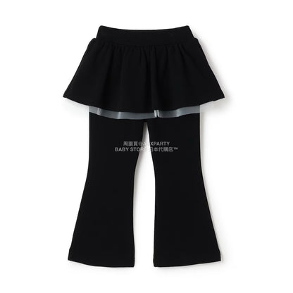 日本童裝 Ly# mine 拼紗喇叭裙連褲 100-140cm 女童款 冬季 SKIRTS PANTS
