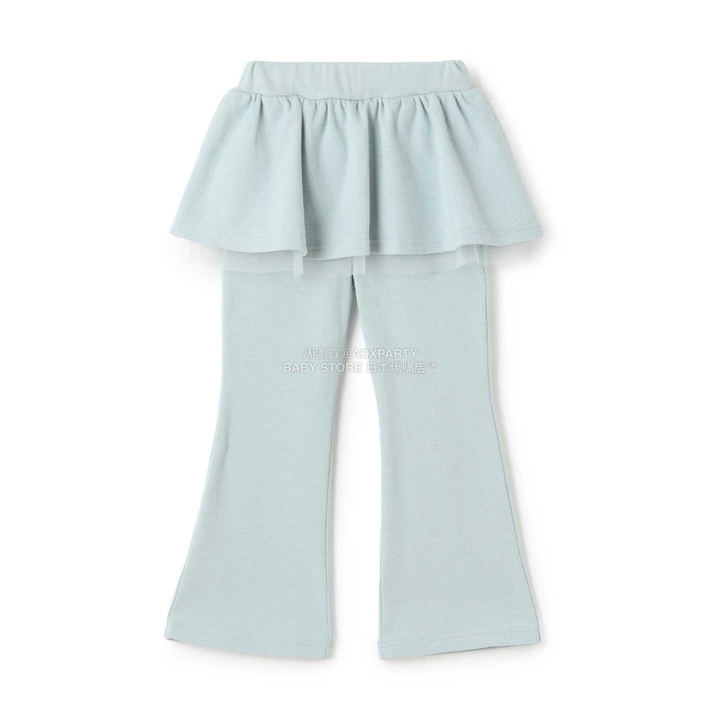 日本童裝 Ly# mine 拼紗喇叭裙連褲 100-140cm 女童款 冬季 SKIRTS PANTS