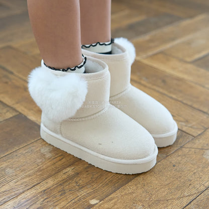 日本直送 Lycee mine 心形毛毛球雪靴 16-21cm 鞋系列 其他品牌