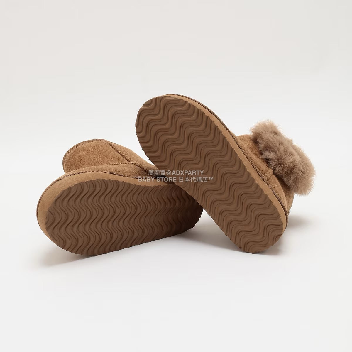 日本直送 Lycee mine 心形毛毛球雪靴 16-21cm 鞋系列 其他品牌