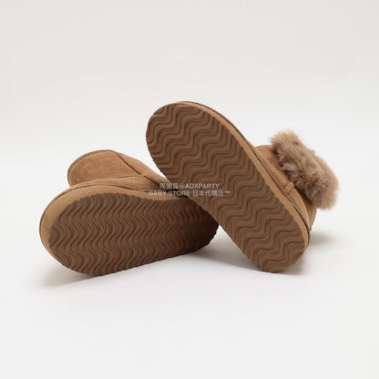 日本直送 Lycee mine 心形毛毛球雪靴 16-21cm 鞋系列 其他品牌