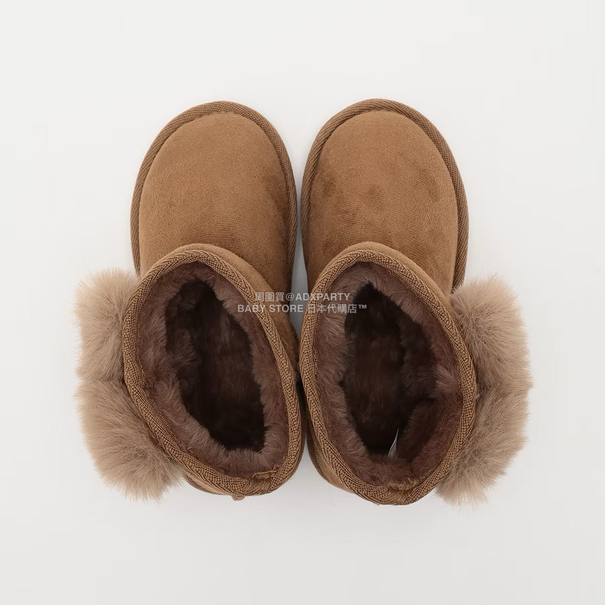 日本直送 Lycee mine 心形毛毛球雪靴 16-21cm 鞋系列 其他品牌