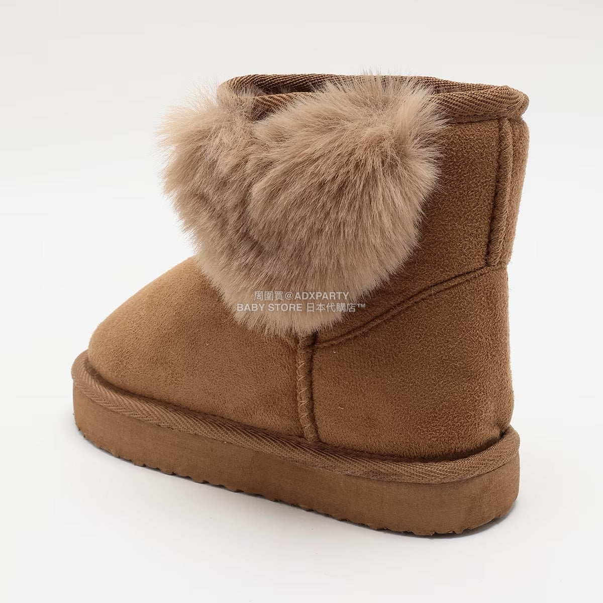 日本直送 Lycee mine 心形毛毛球雪靴 16-21cm 鞋系列 其他品牌