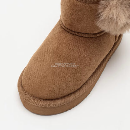 日本直送 Lycee mine 心形毛毛球雪靴 16-21cm 鞋系列 其他品牌