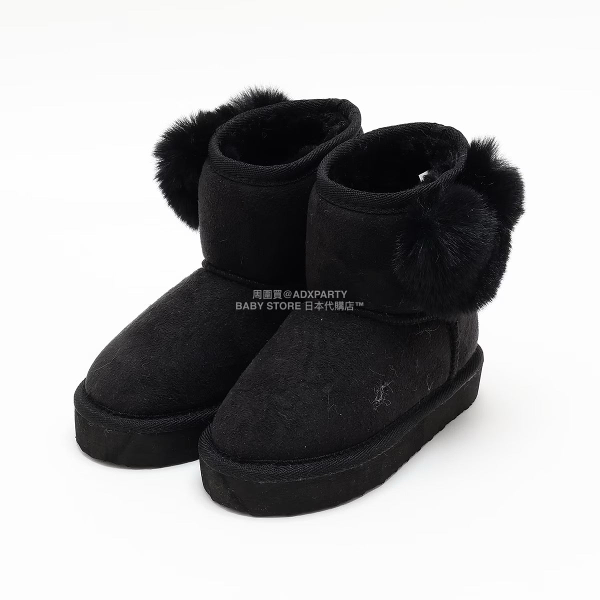 日本直送 Lycee mine 心形毛毛球雪靴 16-21cm 鞋系列 其他品牌