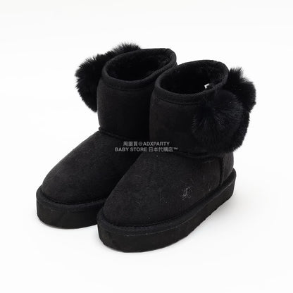 日本直送 Lycee mine 心形毛毛球雪靴 16-21cm 鞋系列 其他品牌