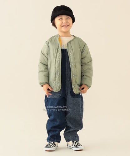 日本童裝 BEAMS mini 2Way 雙面兩著 夾棉無領外套 90-150cm 男童款/女童款 秋冬季 (適合香港平均溫度、寒冷天氣）OUTERWEAR 