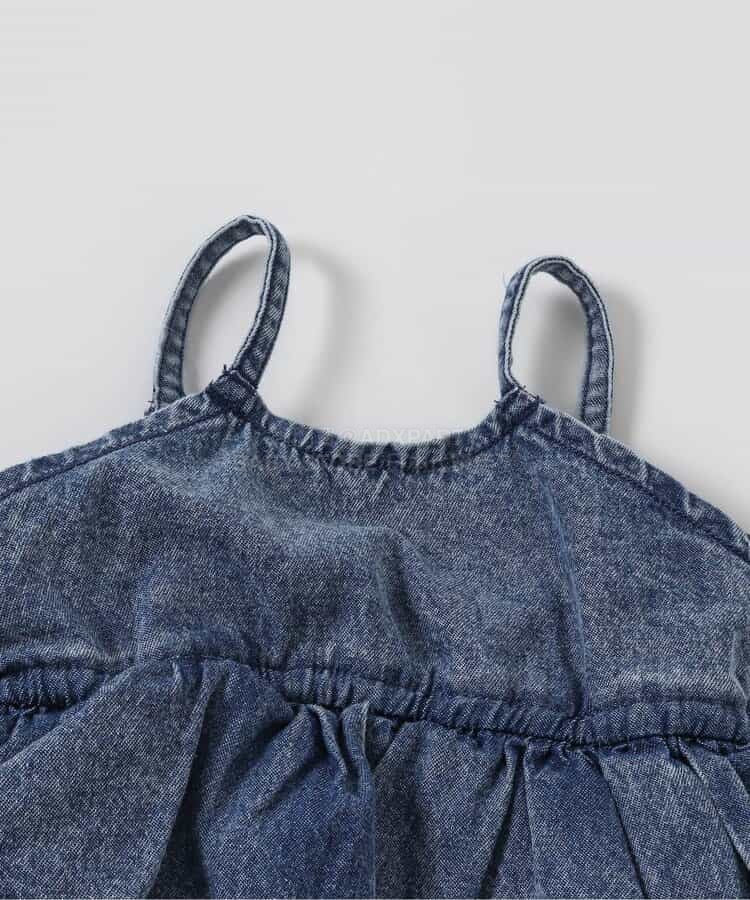 日本童裝 BREEZE 上衣及吊帶牛仔連衣 70-80cm 女童款 初生嬰兒 夏季 Tops Jumpsuit