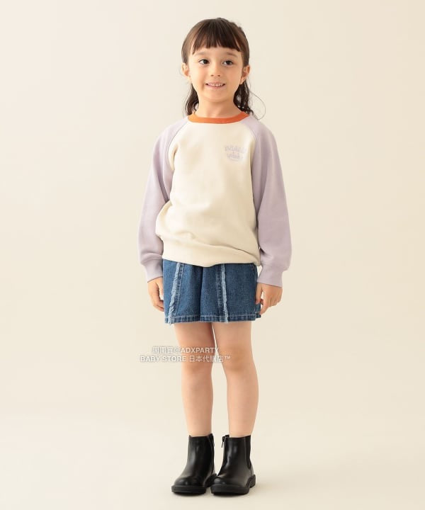 日本童裝 BEAMS mini 插肩微笑logo衛衣 90-140cm 男童款/女童款 秋冬季 TOPS