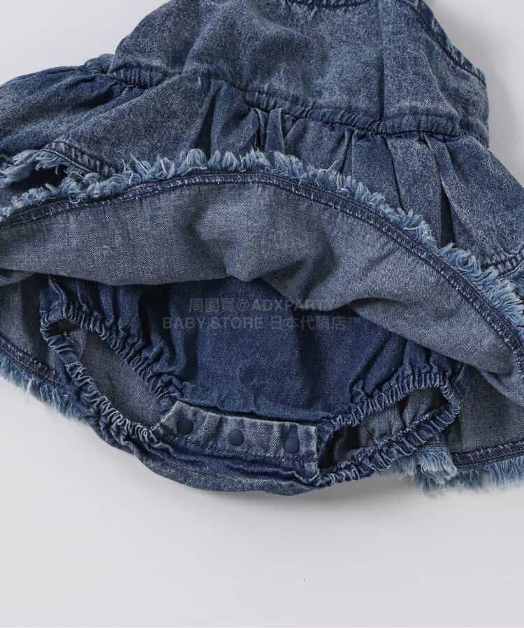 日本童裝 BREEZE 上衣及吊帶牛仔連衣 70-80cm 女童款 初生嬰兒 夏季 Tops Jumpsuit