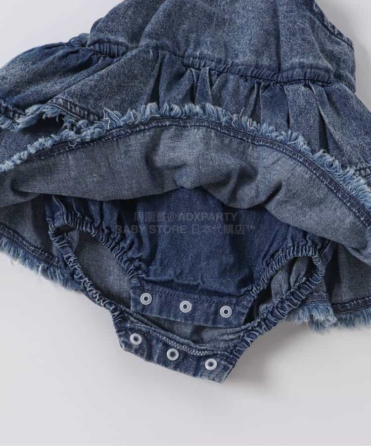 日本童裝 BREEZE 上衣及吊帶牛仔連衣 70-80cm 女童款 初生嬰兒 夏季 Tops Jumpsuit