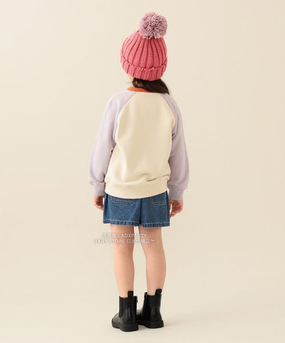 日本童裝 BEAMS mini 插肩微笑logo衛衣 90-140cm 男童款/女童款 秋冬季 TOPS