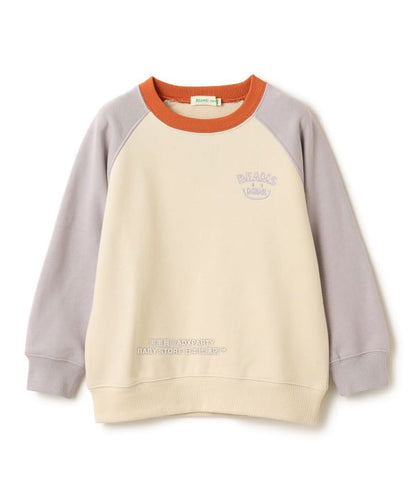 日本童裝 BEAMS mini 插肩微笑logo衛衣 90-140cm 男童款/女童款 秋冬季 TOPS