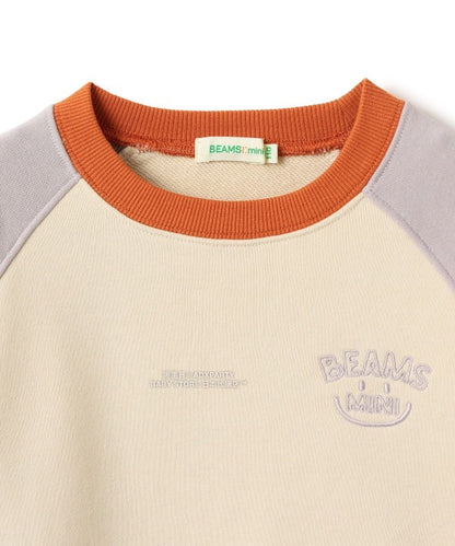 日本童裝 BEAMS mini 插肩微笑logo衛衣 90-140cm 男童款/女童款 秋冬季 TOPS