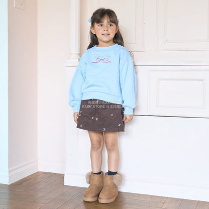 日本童裝 Ly# mine 刺繡圖案裙褲 100-150cm 女童款 秋季 PANTS