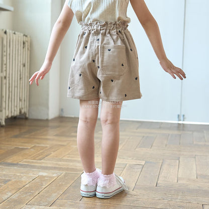 日本童裝 Ly# mine 刺繡圖案裙褲 100-150cm 女童款 秋季 PANTS