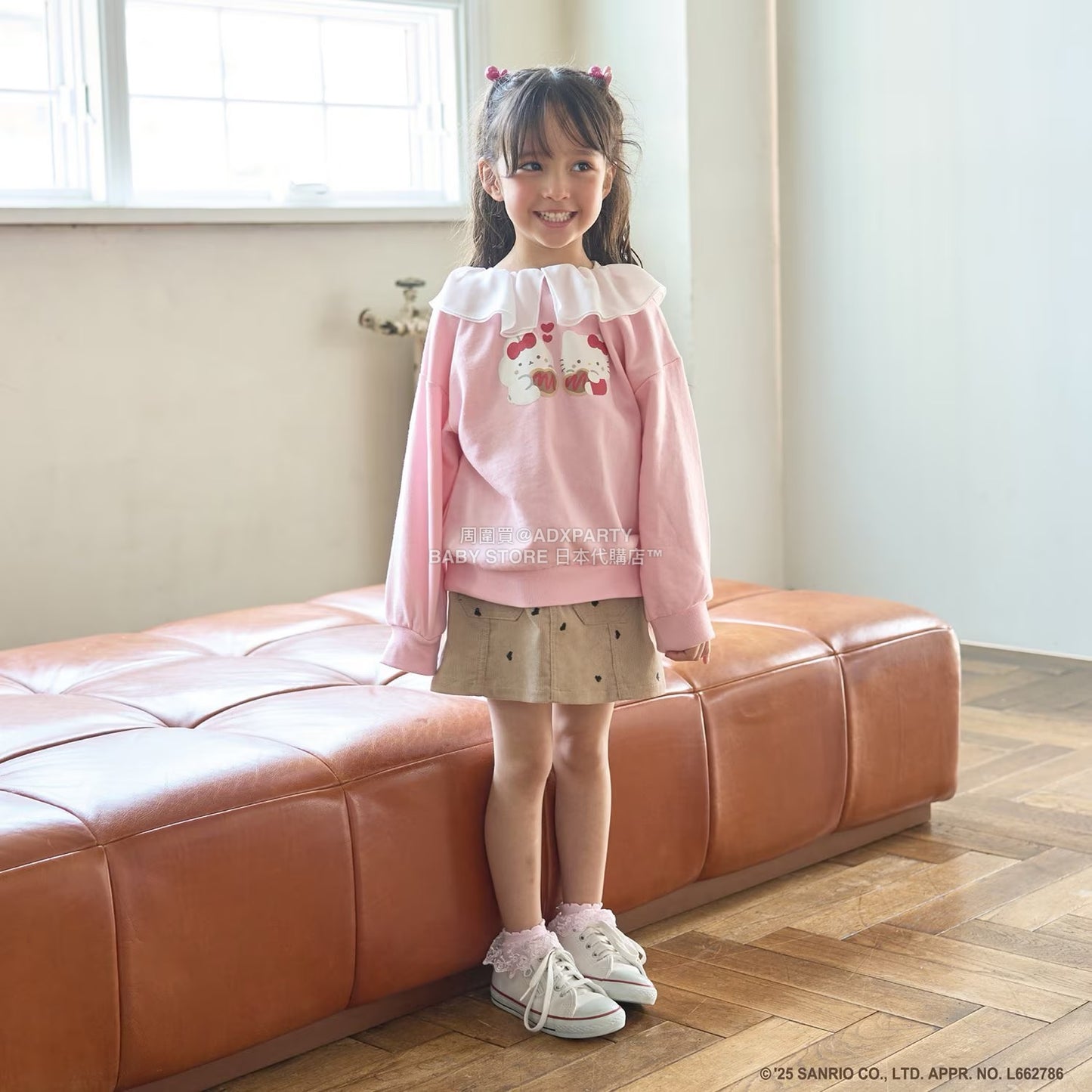 日本童裝 Ly# mine 刺繡圖案裙褲 100-150cm 女童款 秋季 PANTS