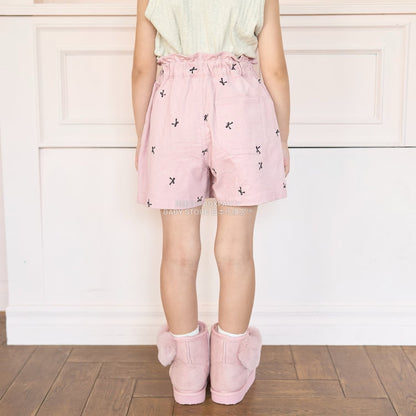 日本童裝 Ly# mine 刺繡圖案裙褲 100-150cm 女童款 秋季 PANTS