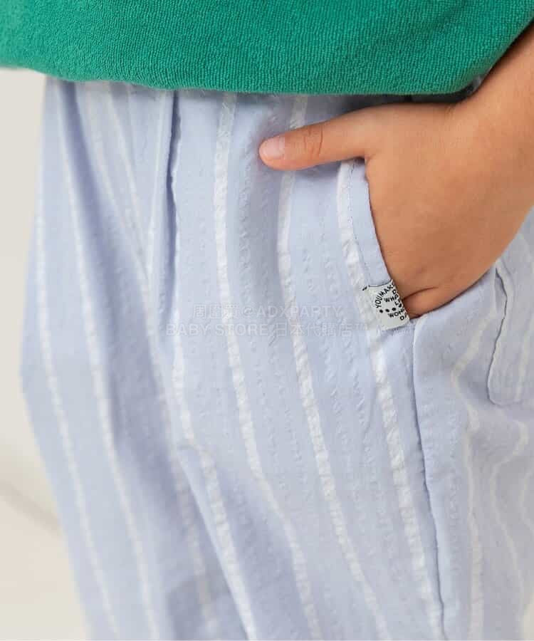 日本童裝 BREEZE 條紋長褲 80-140cm 男童款 夏季 PANTS