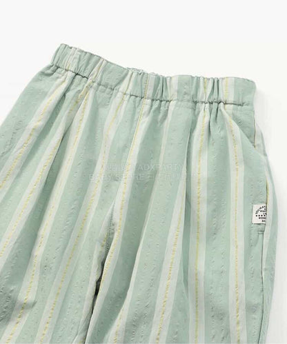 日本童裝 BREEZE 條紋長褲 80-140cm 男童款 夏季 PANTS
