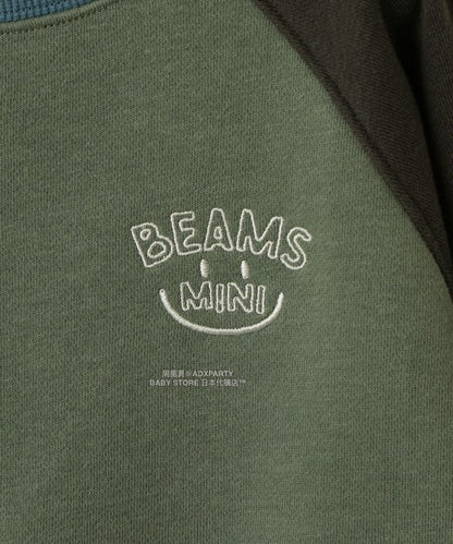 日本童裝 BEAMS mini 插肩微笑logo衛衣 90-140cm 男童款/女童款 秋冬季 TOPS