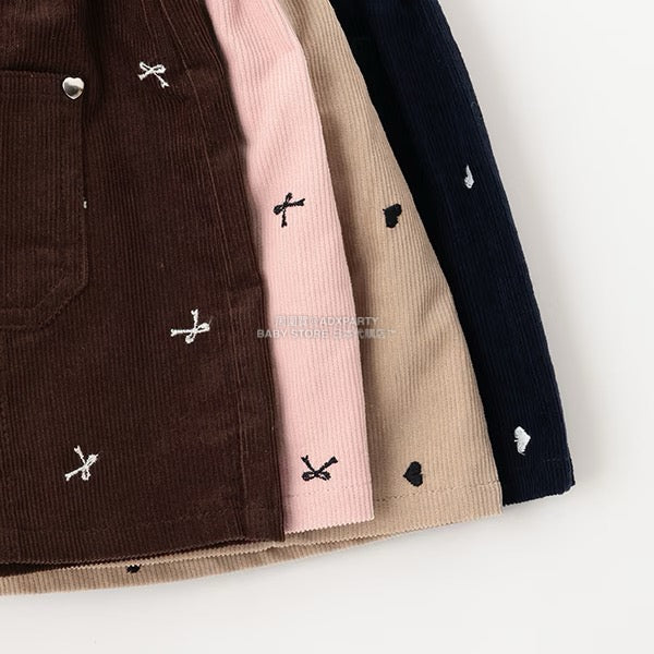 日本童裝 Ly# mine 刺繡圖案裙褲 100-150cm 女童款 秋季 PANTS