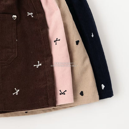 日本童裝 Ly# mine 刺繡圖案裙褲 100-150cm 女童款 秋季 PANTS