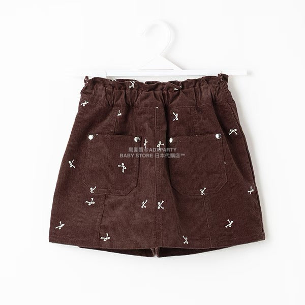 日本童裝 Ly# mine 刺繡圖案裙褲 100-150cm 女童款 秋季 PANTS