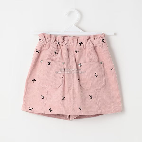 日本童裝 Ly# mine 刺繡圖案裙褲 100-150cm 女童款 秋季 PANTS