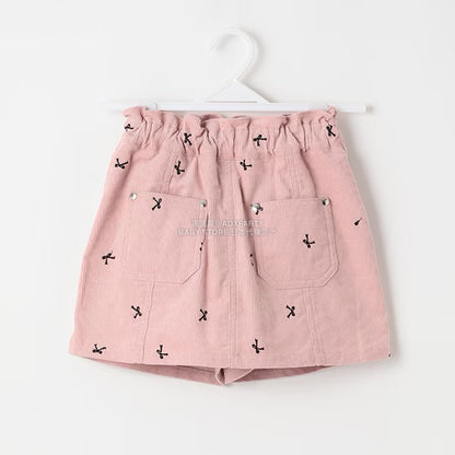 日本童裝 Ly# mine 刺繡圖案裙褲 100-150cm 女童款 秋季 PANTS