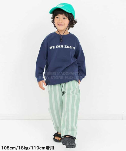 日本童裝 BREEZE 條紋長褲 80-140cm 男童款 夏季 PANTS